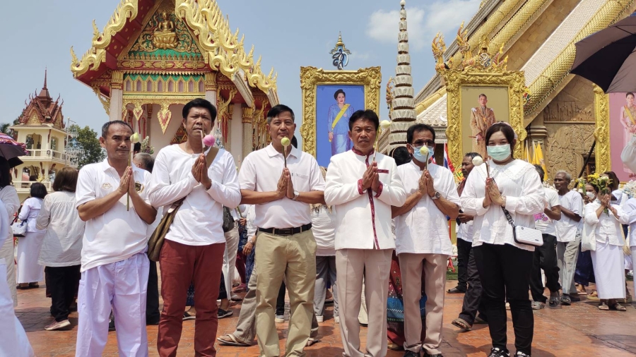 สักการะพระบรมสารีริกธาตุ และพระอรหันต์ธาตุของพระสารีบุตรและพระโมคคัลลานะจากพิพิธภัณฑสถานแห่งชาติอินเดีย